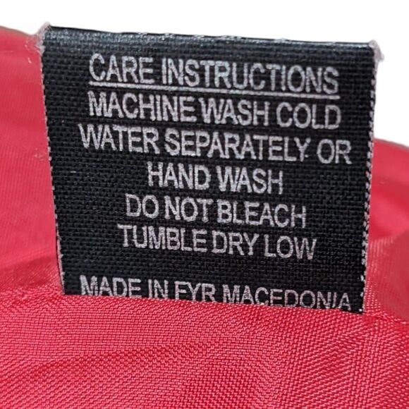 Sandro Sport Women's Red Long Buttoned Hood Fleece Jacket Size L - Picture 11 of 11